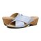 Vionic Leticia Women's Wedge Comfort Sandal - Blue Haze - pair left angle