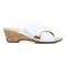 Vionic Leticia Women's Wedge Comfort Sandal - 4 right view - White