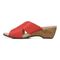 Vionic Leticia Women's Wedge Comfort Sandal - Poppy - Left Side