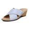 Vionic Leticia Women's Wedge Comfort Sandal - Blue Haze - Left angle