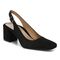 Vionic Nola Women's Slingback Heeled Shoe - Black Suede - 1 profile view