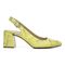 Vionic Nola Women's Slingback Heeled Shoe - Neon Lemon Snake - 4 right view