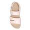 Vionic Roma Women's Backstrap Platform Wedge Sandal with Arch Support - Pink - 3 top view