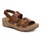 Vionic Roma Women's Backstrap Platform Wedge Sandal with Arch Support - Brown - 1 profile view