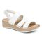 Vionic Roma Women's Backstrap Platform Wedge Sandal with Arch Support - White - 1 profile view