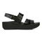 Vionic Roma Women's Backstrap Platform Wedge Sandal with Arch Support - Black - 4 right view