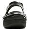 Vionic Roma Women's Backstrap Platform Wedge Sandal with Arch Support - Black - 6 front view