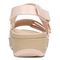 Vionic Roma Women's Backstrap Platform Wedge Sandal with Arch Support - Pink - 5 back view