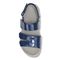 Vionic Roma Women's Backstrap Platform Wedge Sandal with Arch Support - Navy - 3 top view
