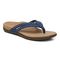 Vionic Tasha Women's Supportive Toe Post Sandal - Dark Blue - Angle main