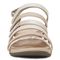 Vionic Tess Women's Backstrap Wedge Comfort Sandal - Cream - 6 front view