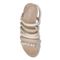 Vionic Tess Women's Backstrap Wedge Comfort Sandal - Cream - 3 top view