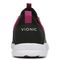 Vionic Zeliya Women's Athletic Sneaker - Black And Pink - 5 back view