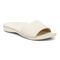 Vionic Val Women's Slide Sandal - Cream Tumbled Leathe - Angle main