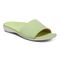 Vionic Val Women's Slide Sandal - Pale Lime Suede - Angle main