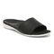 Vionic Val Women's Slide Sandal - Black-Tumbled Leathe - Angle main