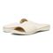 Vionic Val Women's Slide Sandal - Cream Tumbled Leathe - pair left angle