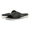Vionic Val Women's Slide Sandal - Black-Tumbled Leathe - pair left angle