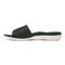 Vionic Val Women's Slide Sandal - Black-Tumbled Leathe - Left Side