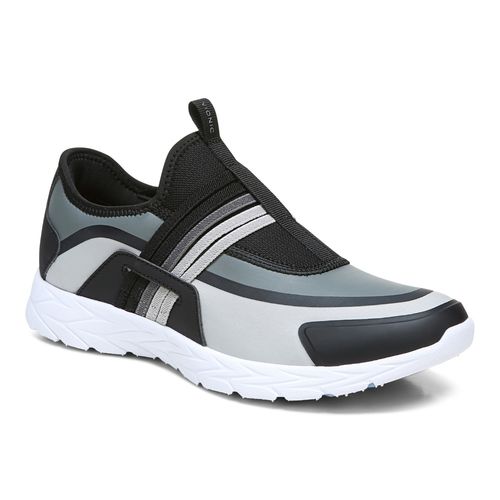 Vionic Vayda Women's Slip-on Supportive Sneaker - Black And Grey - 1 profile view