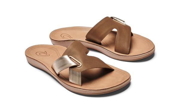 OluKai Nonohe 'Olu Women's Sandals - Tan/Golden Sand - Pair