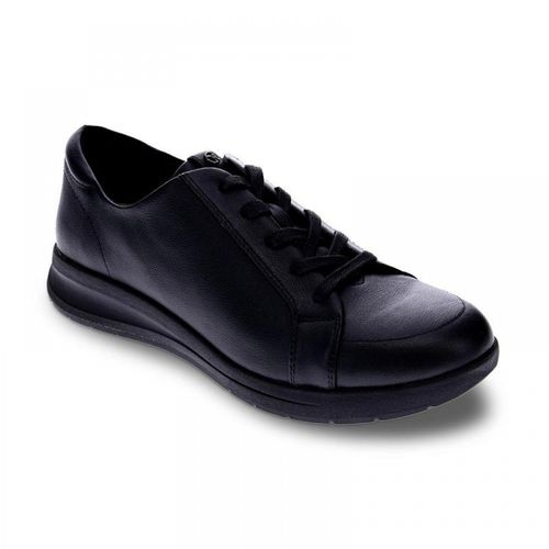 Revere Athens Lace Up Sneaker - Women's - Black - Angle