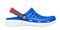 Joybees Modern Clog - Unisex - Comfy Clog with Arch Support - Sport Blue/White - Side