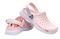 Joybees Modern Clog - Unisex - Comfy Clog with Arch Support - Pale Pink/White - Pair