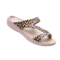 Joybees Everyday Sandal - Women's Supportive Comfort Sandal - Leopard - Strap Detail