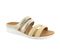 Strive Bali Women's Comfortable and Arch Supportive Sandals - White Gold Almond - Angle