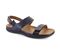 Strive Kona Women's Comfortable and Arch Supportive Sandals - Navy Metallic - Angle