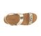 Strive Lucia Women's Comfortable and Arch Supportive Sandals - Light Gold - Overhead