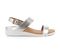Strive Lucia Women's Comfortable and Arch Supportive Sandals - Silver - Side