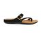 Strive Nusa Women's Comfortable and Arch Supportive Sandals - Black Velour - Side