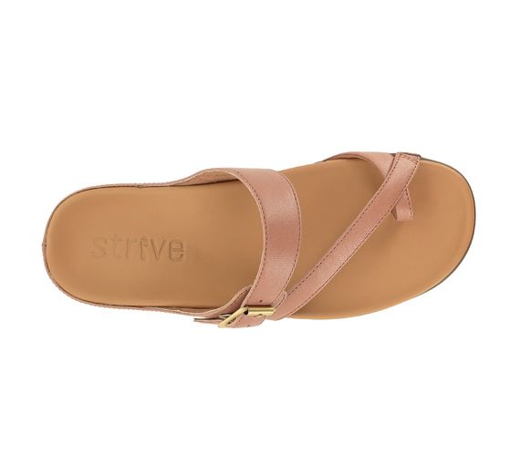 Strive Nusa Women's Comfortable and Arch Supportive Sandals - Dusty Pink - Overhead