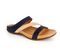 Strive Trio Women's Comfortable and Arch Supportive Sandals - Navy/Roebuck angled
