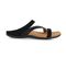 Strive Trio Women's Comfortable and Arch Supportive Sandals - Black Velour - Side