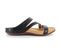 Strive Trio Women's Comfortable and Arch Supportive Sandals - Black Sparkle lateral