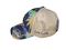 Black Clover Island Luck Hat - Tropical Adjustable Snapback - Unisex - Side v2 2 - Navy / Lime / Khaki Mesh
