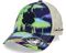 Black Clover Island Luck Hat - Tropical Adjustable Snapback - Unisex - Navy / Lime / Khaki Mesh