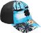 Black Clover Island Luck Hat - Tropical Adjustable Snapback - Unisex - 12 Profile Black / Black Mesh