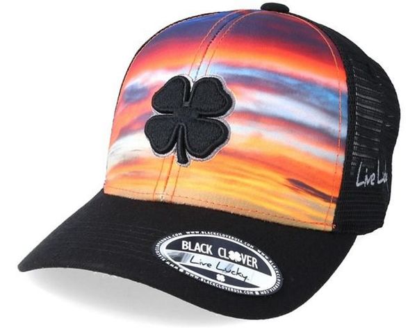 Black Clover Skyline Luck Adjustable Snapback Hat - black clover