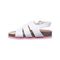 Bearpaw Zaidee Toddler Toddler Knitted Textile Sandals - 2462T Bearpaw- 010 - White - View