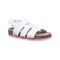 Bearpaw Zaidee Toddler Toddler Knitted Textile Sandals - 2462T Bearpaw- 010 - White - Profile View