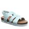 Bearpaw Zaidee Kid's Knitted Textile Sandals - 2462Y Bearpaw- 300 - Light Blue - Profile View