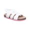 Bearpaw Zaidee Kid's Knitted Textile Sandals - 2462Y Bearpaw- 010 - White - Profile View