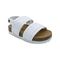 Bearpaw Jemma Toddler Toddler Knitted Textile Sandals - 2638T Bearpaw- 010 - White - Profile View