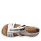 Bearpaw Layla II Women's Strappy Sandals - 2669W Bearpaw- 015 - White Metallic - View