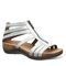 Bearpaw LAYLA II Women's Sandals - 2669W - White Metallic - angle main