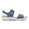 Aravon Beaumont Women's 2-strap Comfort Sandal - Blue - Side